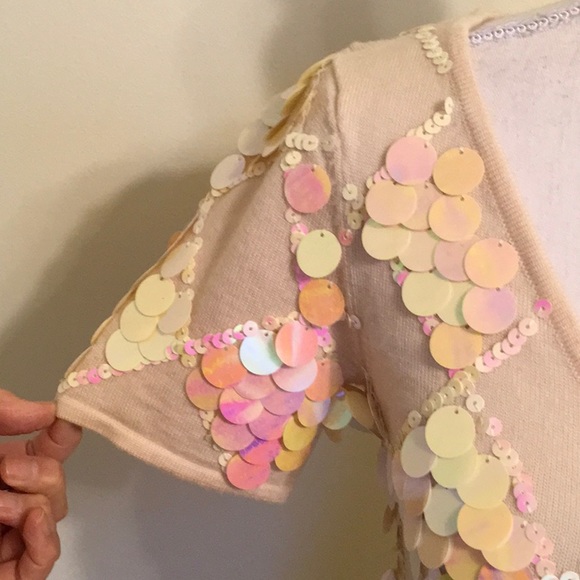 Nanette Lepore Paillette Sequin Merino Mini Dress - Picture 6 of 8